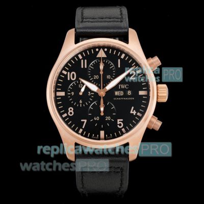 TWS Factory Copy IWC Schaffhausen Pilot's Chronograph Spitfire Bronze Swiss 7750 Watch 